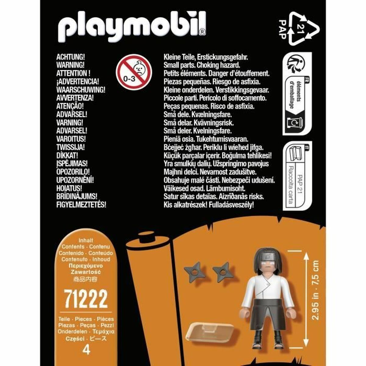 Playset Playmobil Naruto Shippuden - Neji 71222 4 Dalys