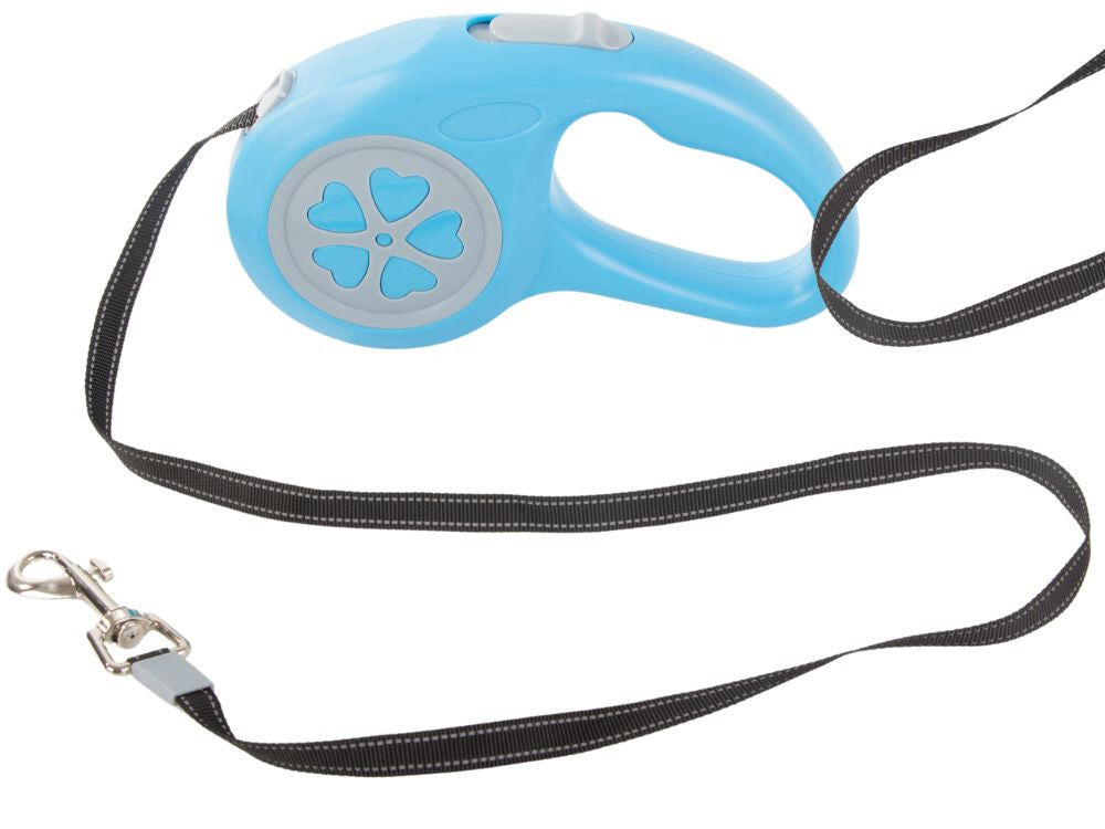 Automatinis šunų lanyardo uždarymas galingas lengvas 5m 15kg, Mėlyna, Szín, Kék