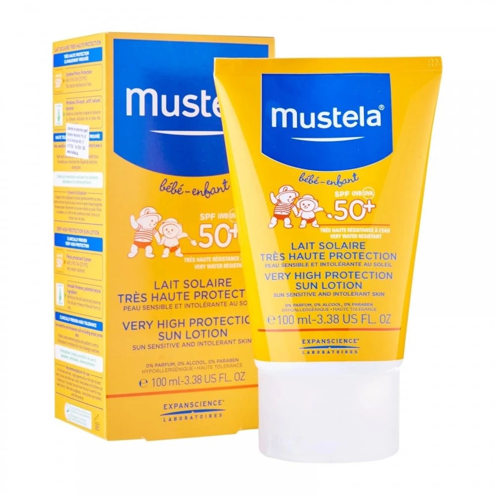 Mustela Very High Protection losjonas nuo saulės 100ml