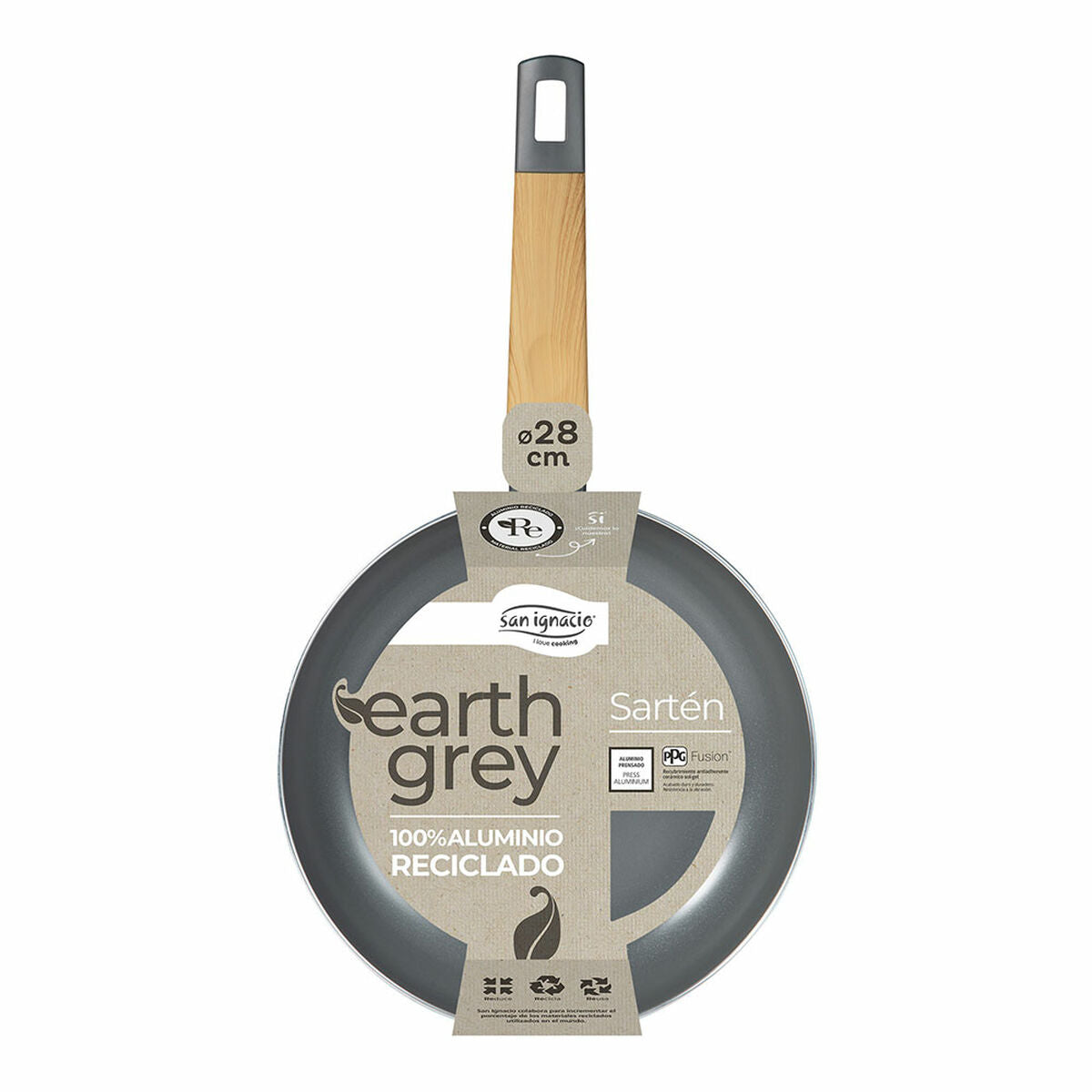 Keptuvė San Ignacio Earth Grey SG-6753 Pilka