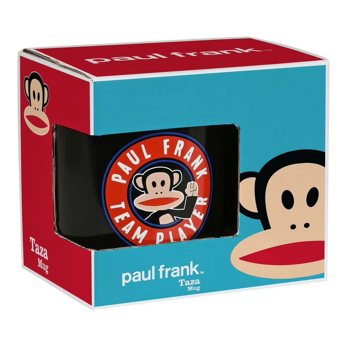 Puodelis Paul Frank Team player Keramikinis Juoda (350 ml)