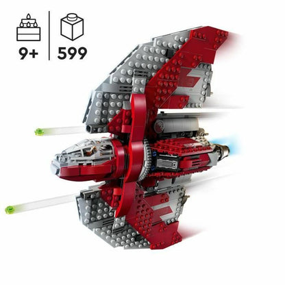 Statybos rinkinys Lego Star Wars 75362 Ahsoka Tano's T6 Jedi Shuttle Spalvotas 599 Dalys