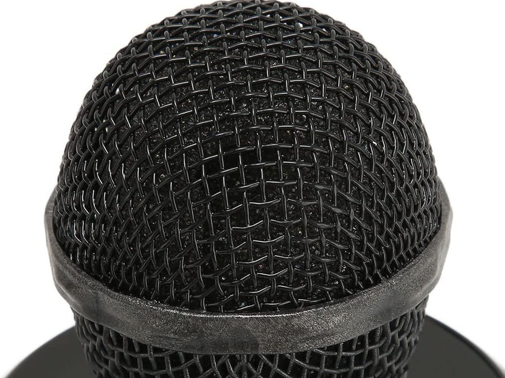 Belaidis mikrofonas bluetooth karaoke garsiakalbis apvalus su dėklu įvairūs režimai, Juoda, Szín, Fekete