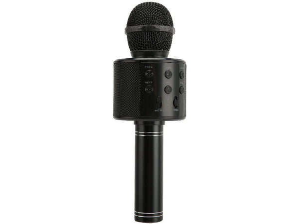 Belaidis mikrofonas bluetooth karaoke garsiakalbis apvalus su dėklu įvairūs režimai, Juoda, Szín, Fekete