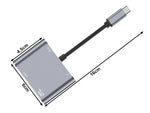 Adapteris usb-c į hdmi 4k vga koncentratorius usb 3.0 usb-c maitinimo adapteris