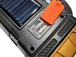 Saulės žibintuvėlis nešiojamas įkraunamas led cob powerbank prožektorius, Auksinis, Szín, Aranysárga