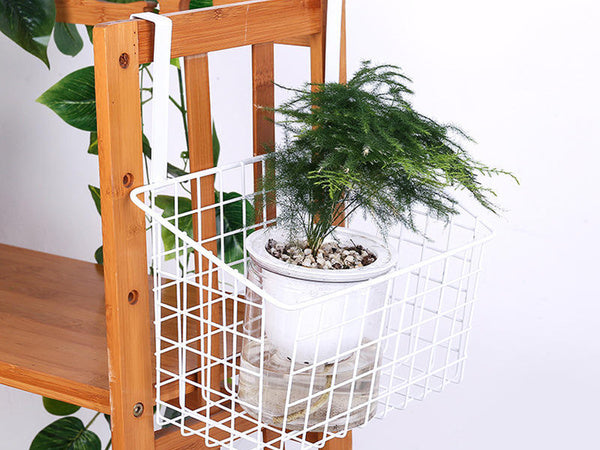 Krepšelis metalinis durelėse kabantis organizatorius virtuvės pakabinama lentyna, Baltas, Szín, Fehér