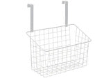 Krepšelis metalinis durelėse kabantis organizatorius virtuvės pakabinama lentyna, Baltas, Szín, Fehér