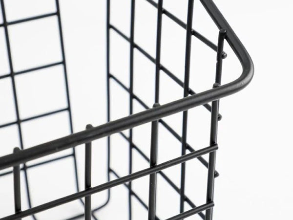 Krepšelis metalinis durelėse kabantis organizatorius virtuvės pakabinama lentyna, Juoda, Szín, Fekete