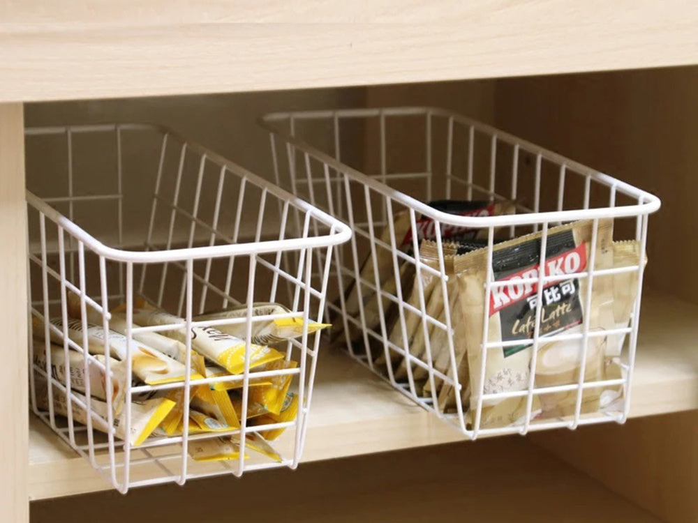 Pakabinamas krepšys metalinis organizatorius pakabinama lentyna balta stipri, Baltas, Szín, Fehér