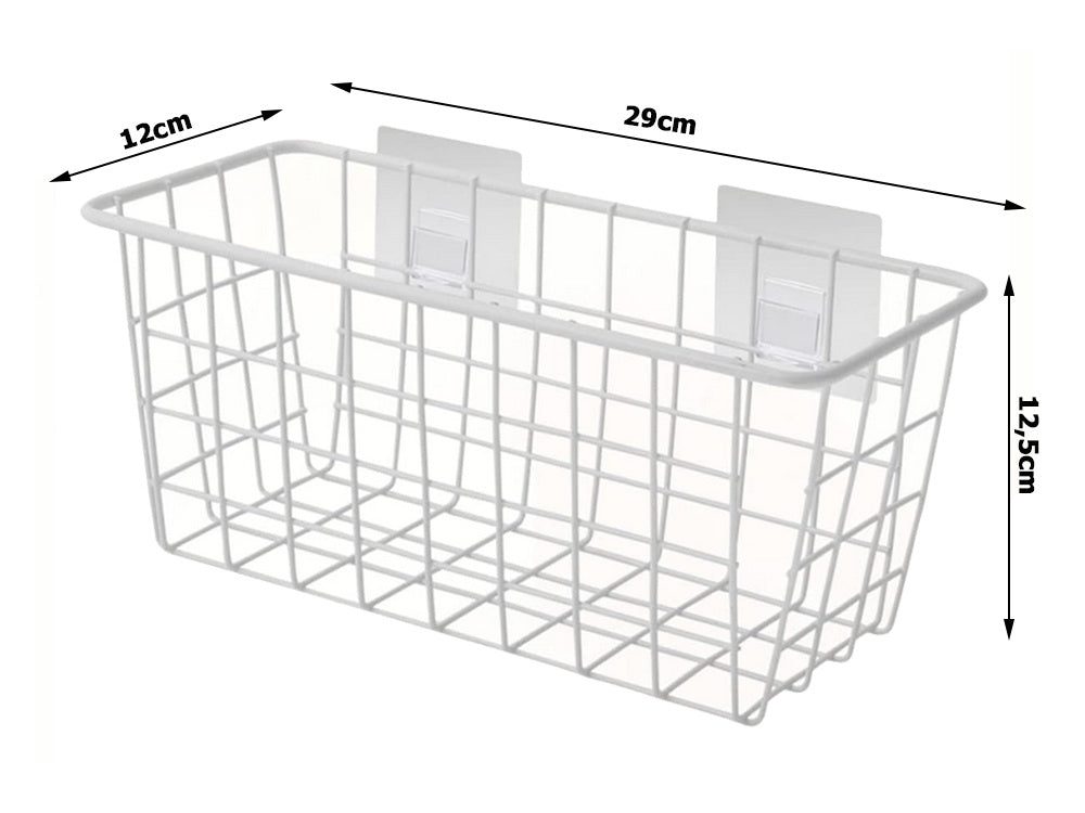 Pakabinamas krepšys metalinis organizatorius pakabinama lentyna balta stipri, Baltas, Szín, Fehér