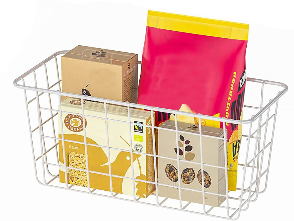 Pakabinamas krepšys metalinis organizatorius pakabinama lentyna balta stipri, Baltas, Szín, Fehér