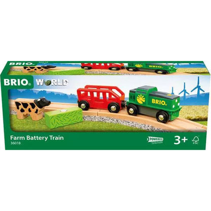 Traukinys Brio Farm battery train