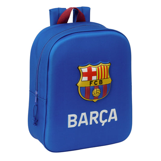 Mokyklinis krepšys F.C. Barcelona Tamsiai mėlyna 22 x 27 x 10 cm 3D