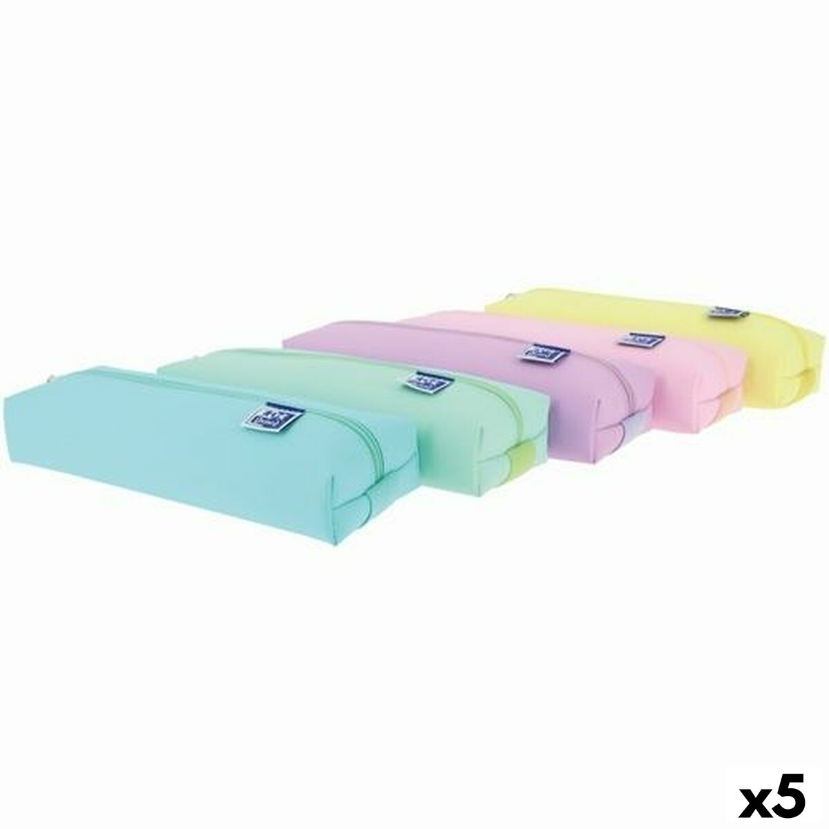 Mokyklinis dėklas Oxford LIVE & GO Spalvotas 22 x 4 x 4 cm (5 vnt.)