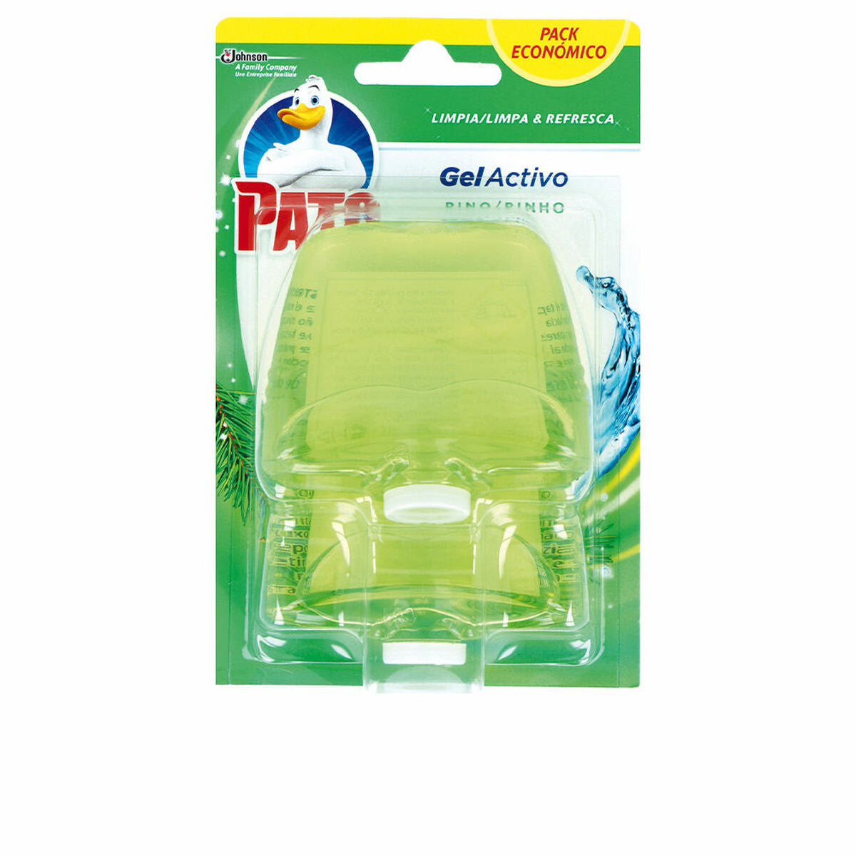 Toilet air freshener Pato Gel Activo Pušis 2 vnt. Dezinfekavimo priemonė