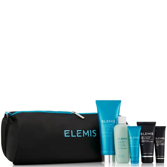 „Elemis Body Performance Collection“ rinkinys: giliai valantis veido prausiklis 50 ml + dieninis kremas nuo nuovargio 20 ml + dušo želė „Revitalize Me“ 200 ml + „Aching Muscle Super Soak“ 125 ml + momentinis gaivinantis gelis 20 ml