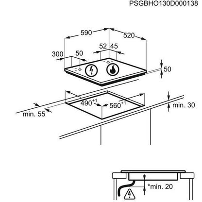 Indukcinė kaitlentė Samsung NZ64M3NM1BB 60 cm 7200 W