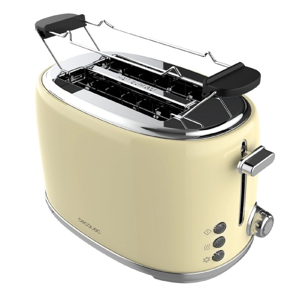 Skrudintuvas Cecotec Toast&Taste 1000 Retro Double 980 W Geltona