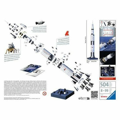 Dėlionė Ravensburger Saturn V space rocket