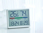 Meteorologinė stotis – termometras, higrometras, LCD laikrodis