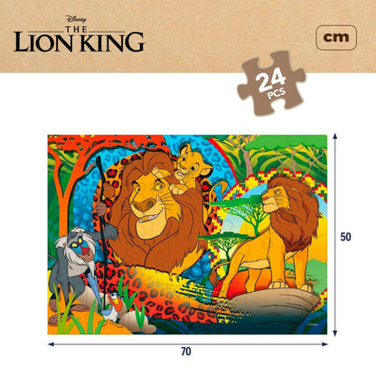 Vaikiška puzlė The Lion King Dvipusis 24 Dalys 70 x 1,5 x 50 cm (12 vnt.)