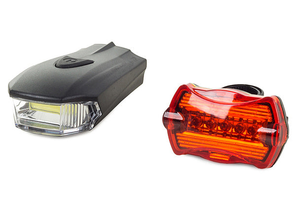 Led dviračių žibintai cob 5w priekiniai galiniai žibintai