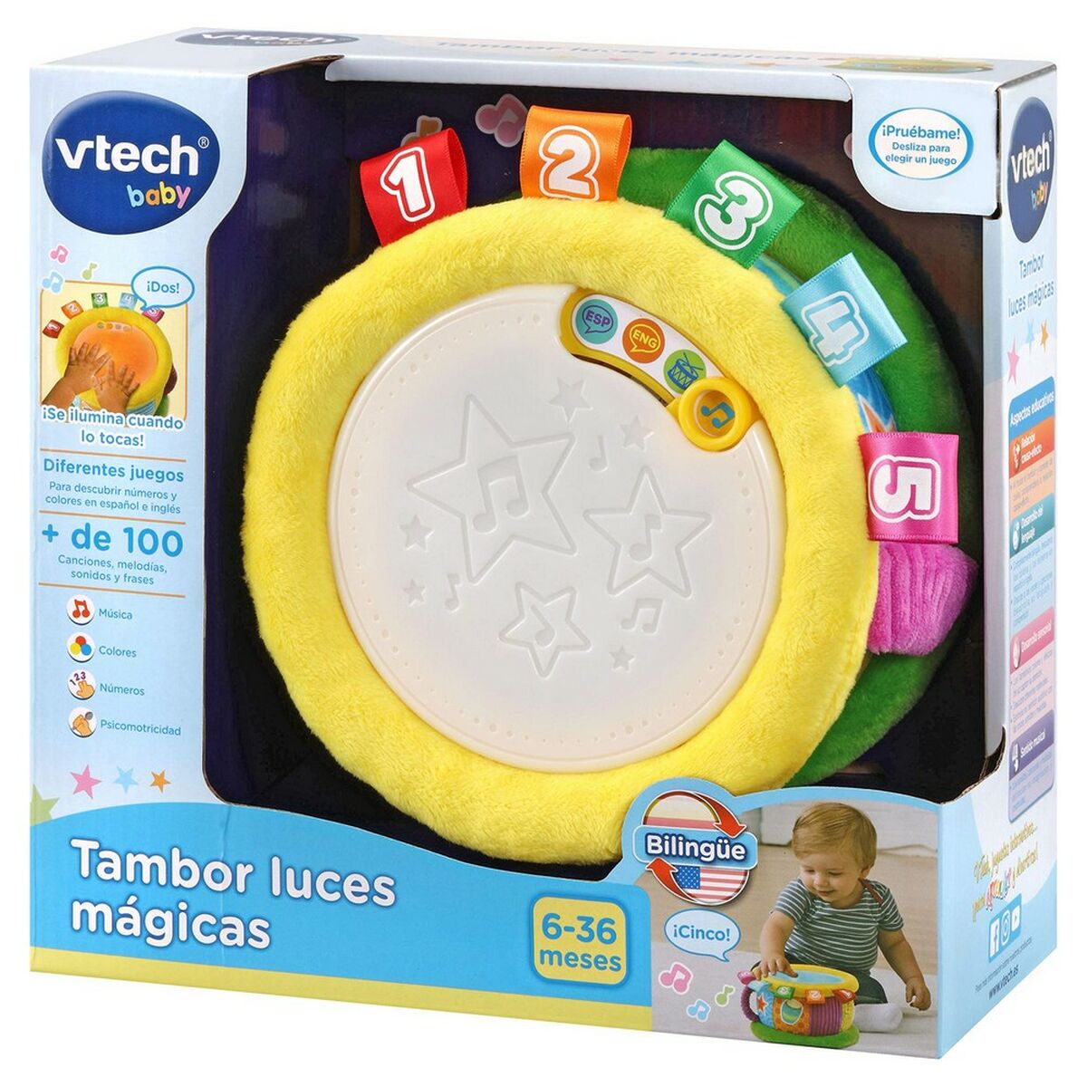 Interaktyvus žaislas Vtech Baby Būgnas (ES-EN)