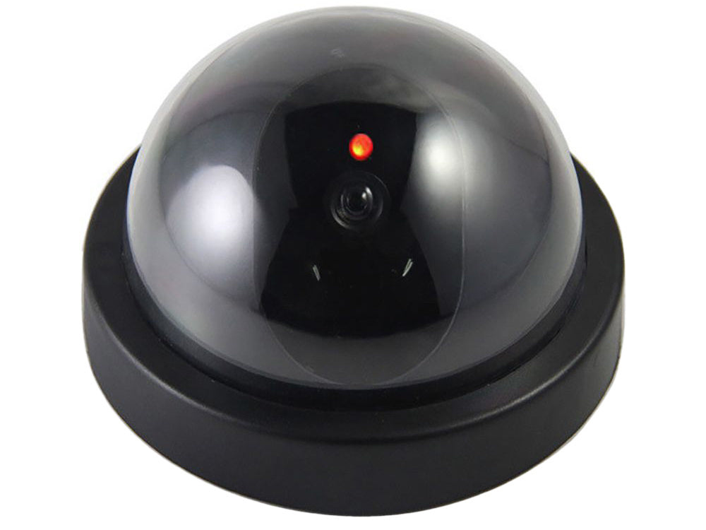 Fiktyvi cctv kamera kameros kupolo diodas
