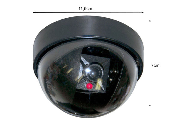 Fiktyvi cctv kamera kameros kupolo diodas