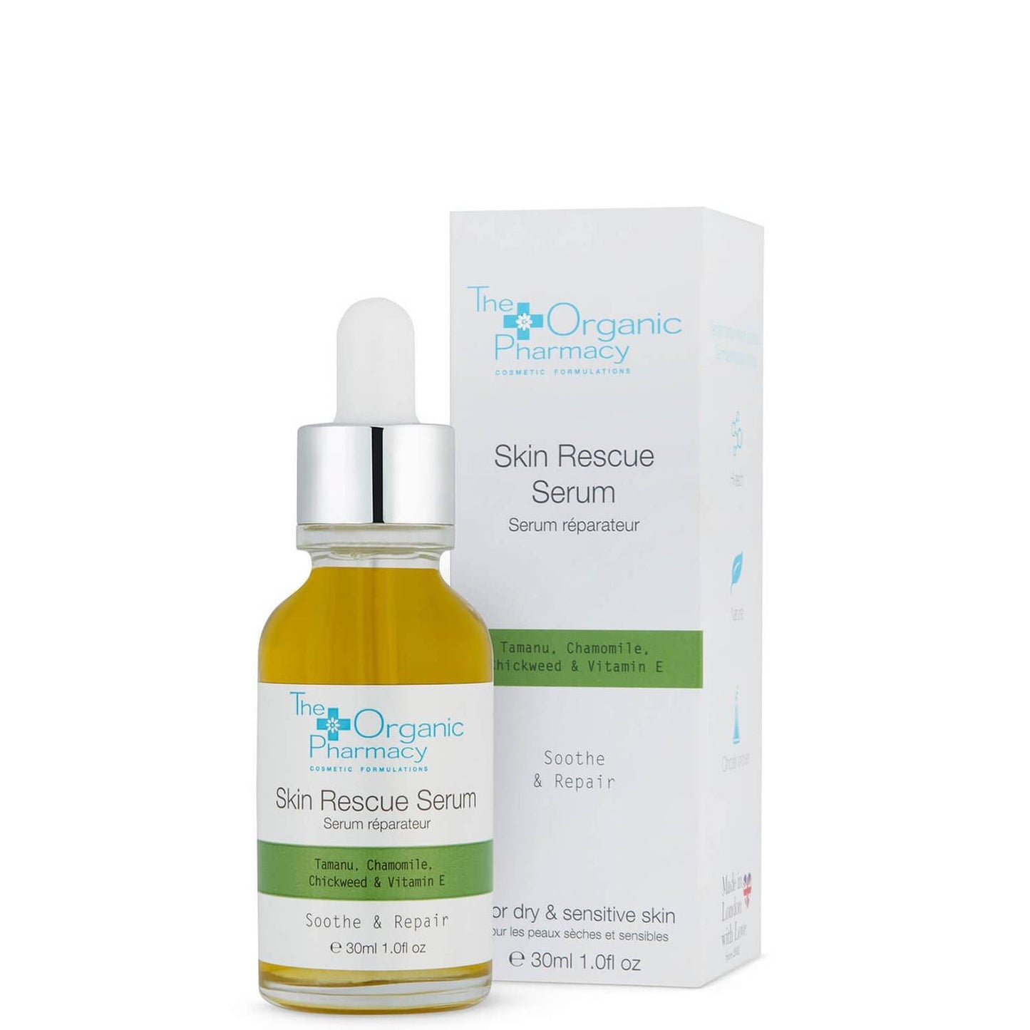 The Organic Pharmacy Skin Rescue serumas 30 ml