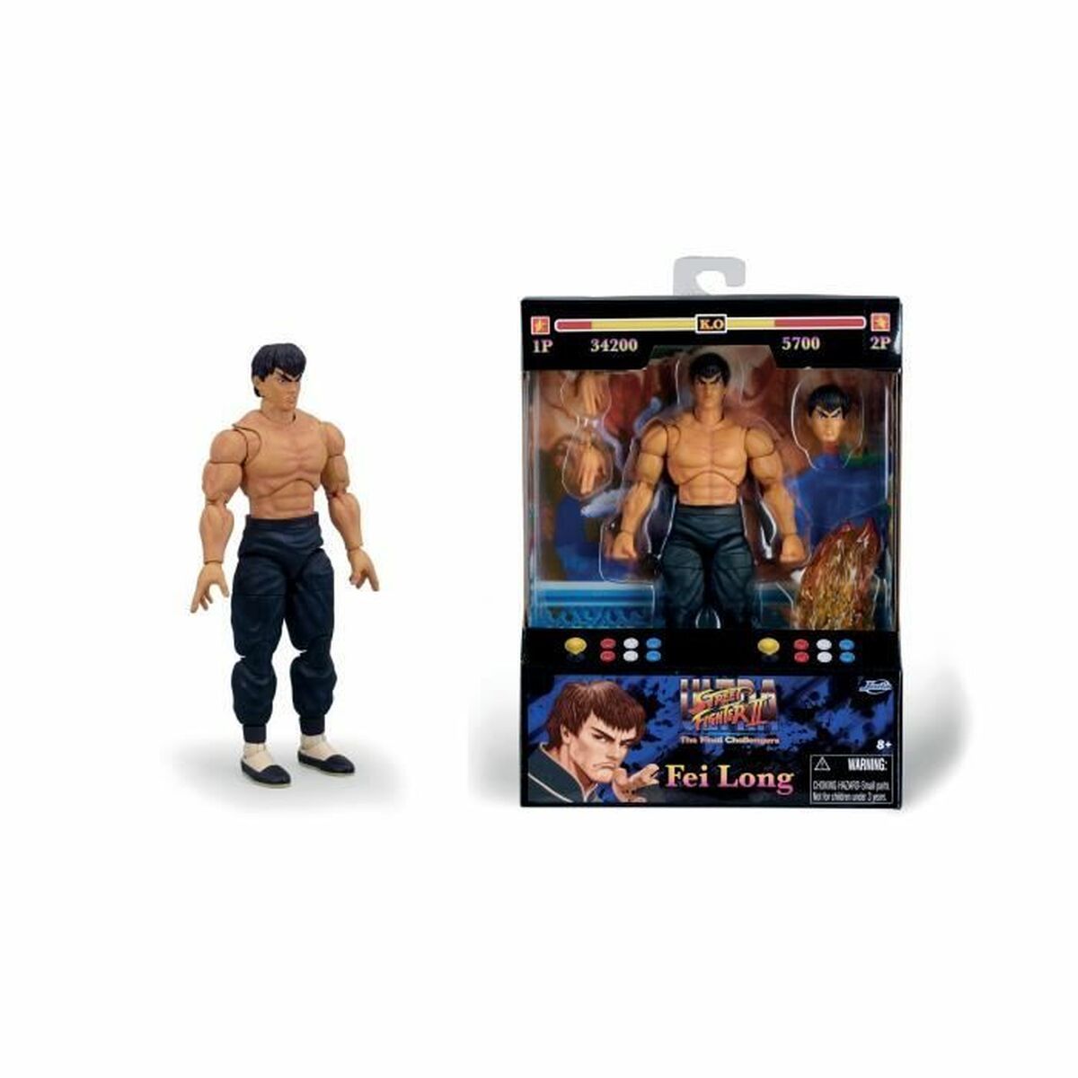 Sujungiama dalis Jada Street Fighters - Fei-Long 15 cm