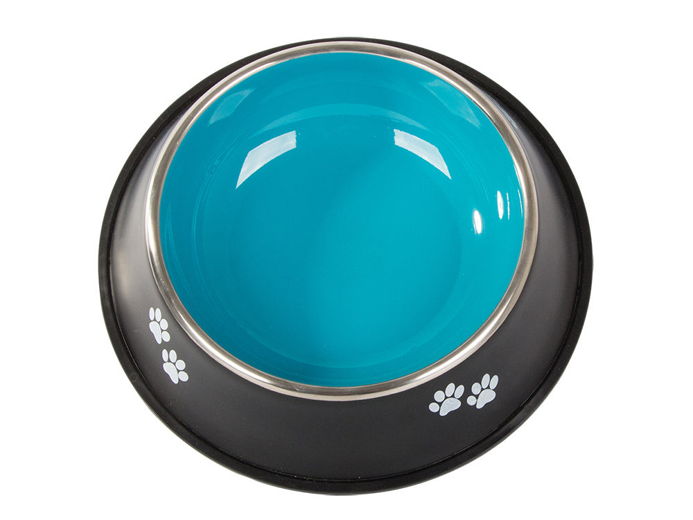 Metal anti-slip dog bowl 400ml