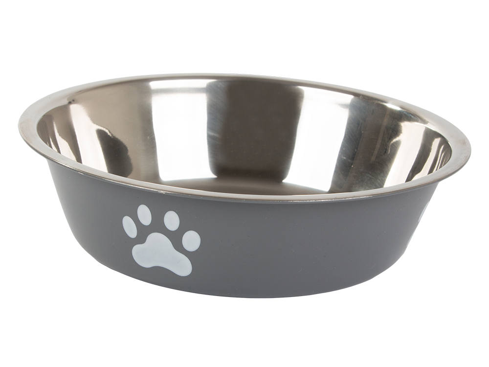 Metalinis anti-slipping dog cat food water bowl 150ml