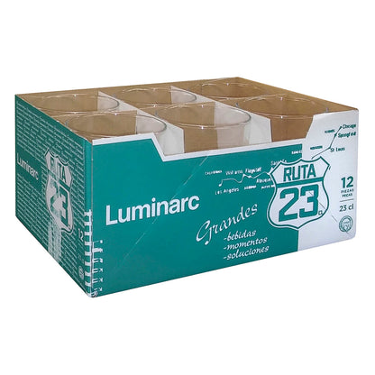 Stiklas Luminarc Ruta 23 Skaidrus stiklas (230 ml) (12 vnt.)