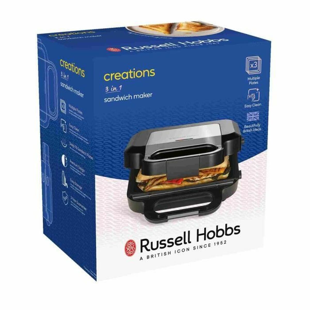 Sumuštinių keptuvė Russell Hobbs 26810-56 750 W Juoda