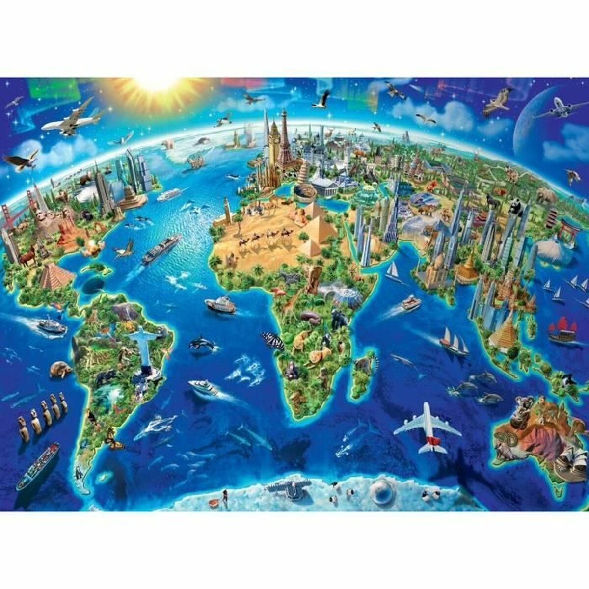 Dėlionė Ravensburger Map of the monuments of the world