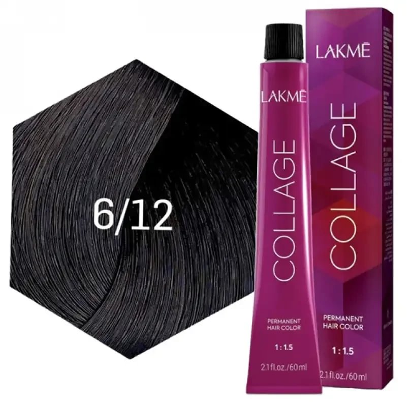 Lakme Collage 6/12 ilgalaikiai plaukų dažai 60 ml