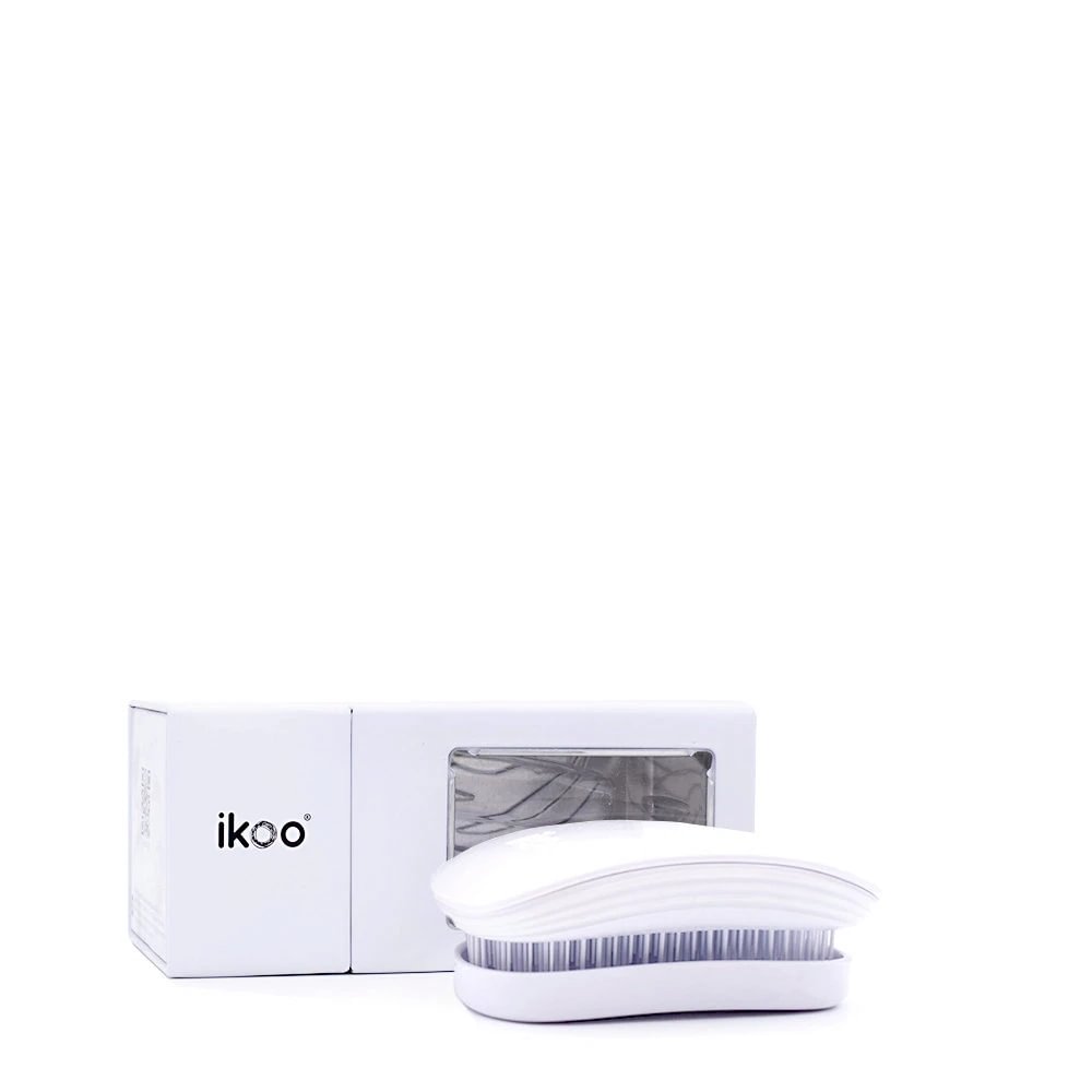 Ikoo Classic Collection Pocket White šepetys