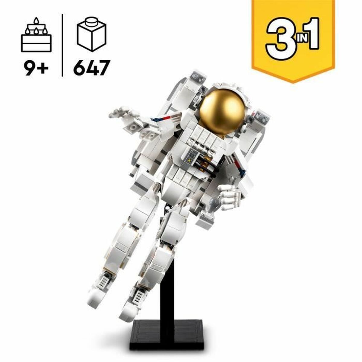 Statybos rinkinys Lego 31152 Creator 3in1 Astronaut in Space Spalvotas 647 Dalys