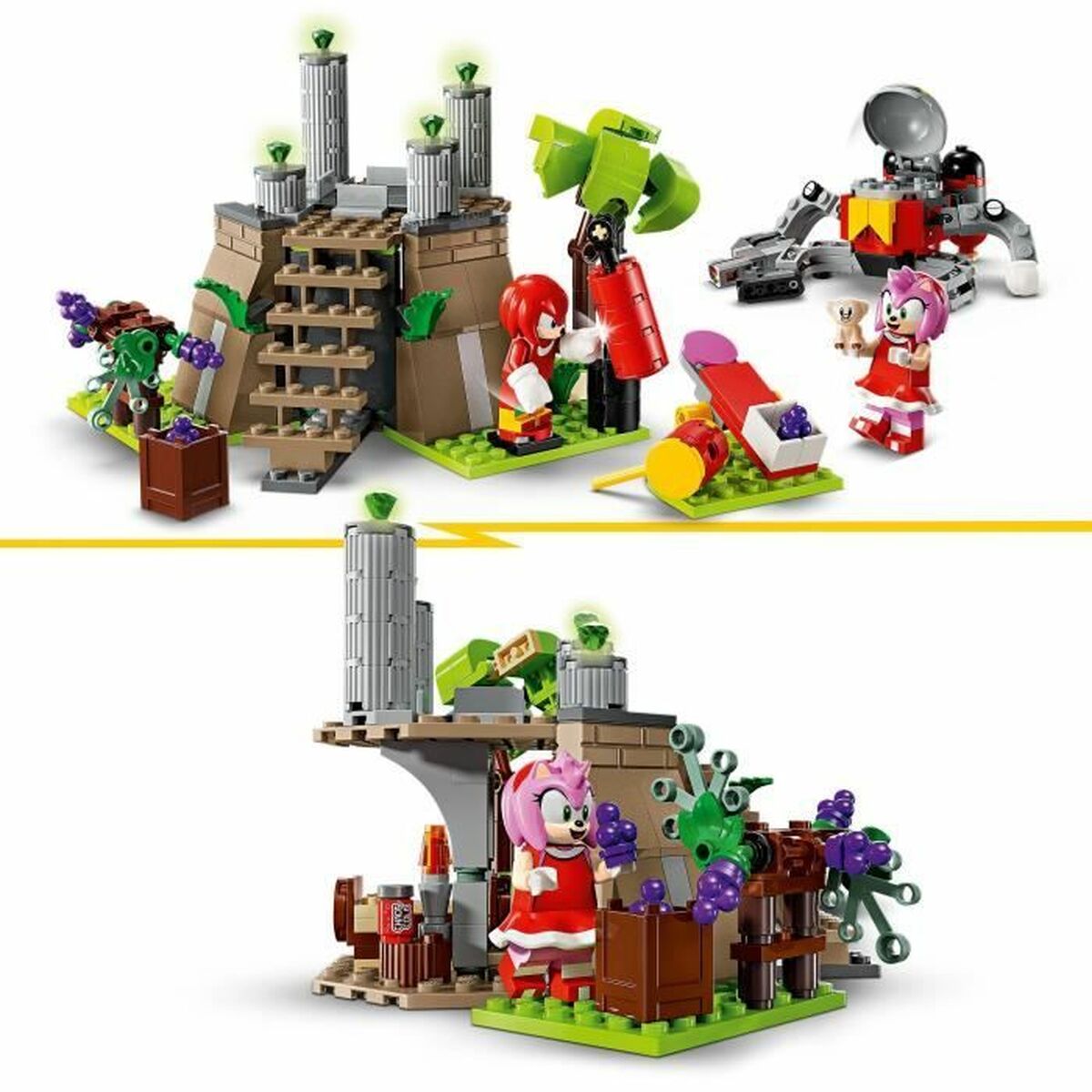 Statybos rinkinys Lego Knuckles and the Master Emerald Sanctuary Gamer Set Spalvotas