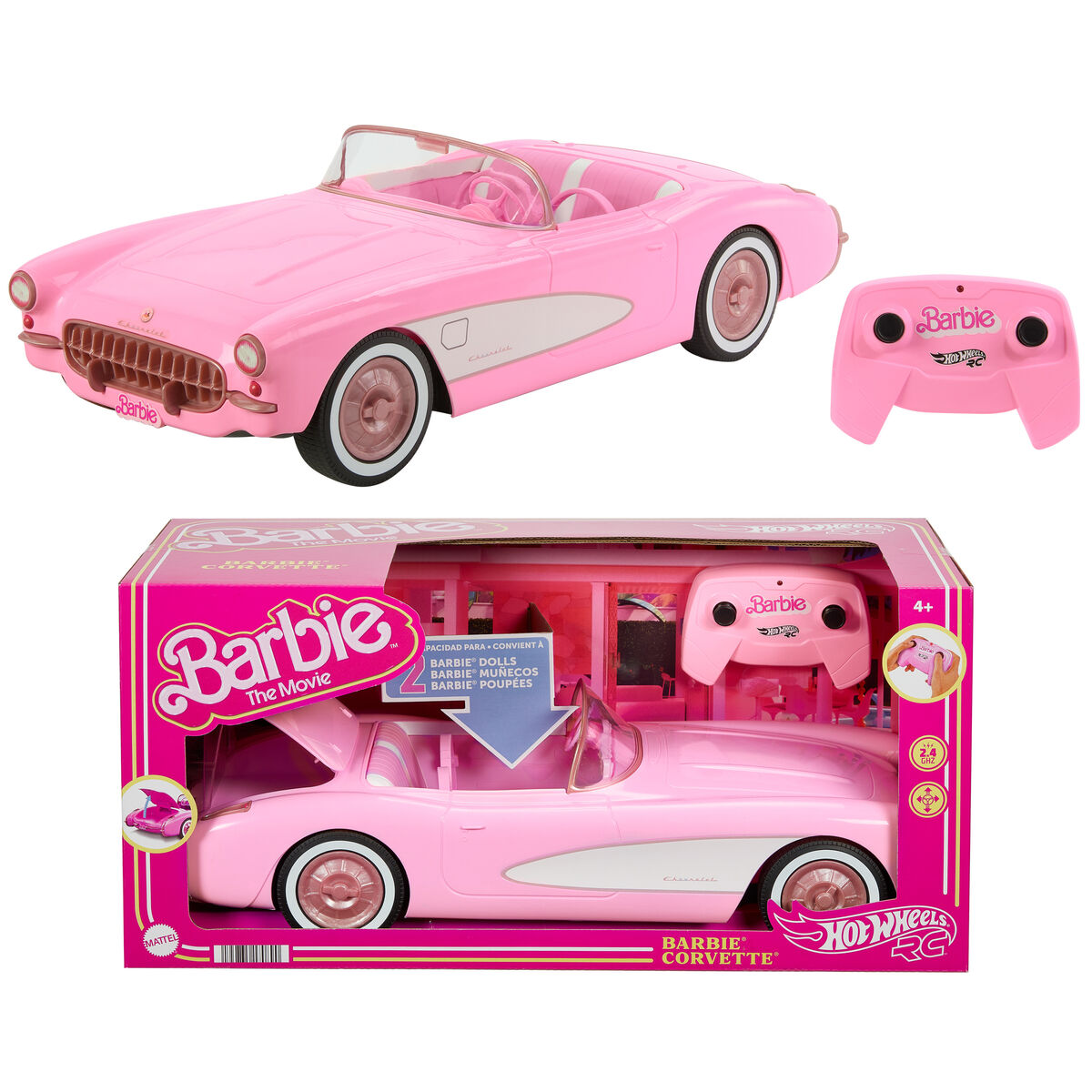 Mašina Barbie The Movie Hot Wheels RC Corvette