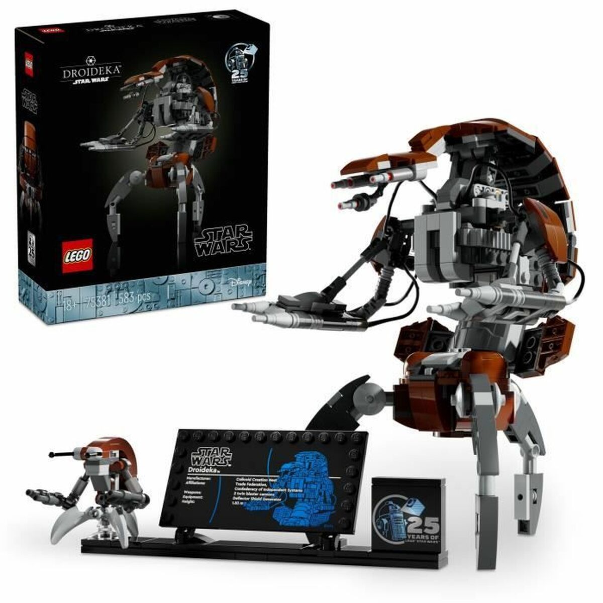 Statybos rinkinys Lego Star Wars™ 75381 Droideka Spalvotas 583 Dalys