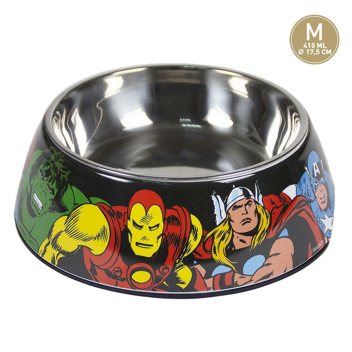 Šunų maisto indas Marvel Melaminas 410 ml Raudona Metalinis