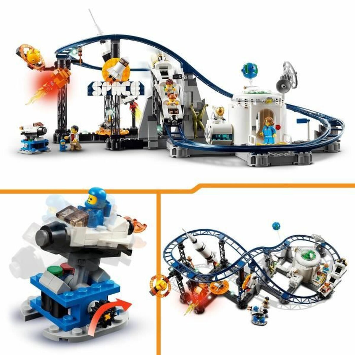 Statybos rinkinys Lego Creator 31142 Space Rollercoaster Spalvotas 874 Dalys