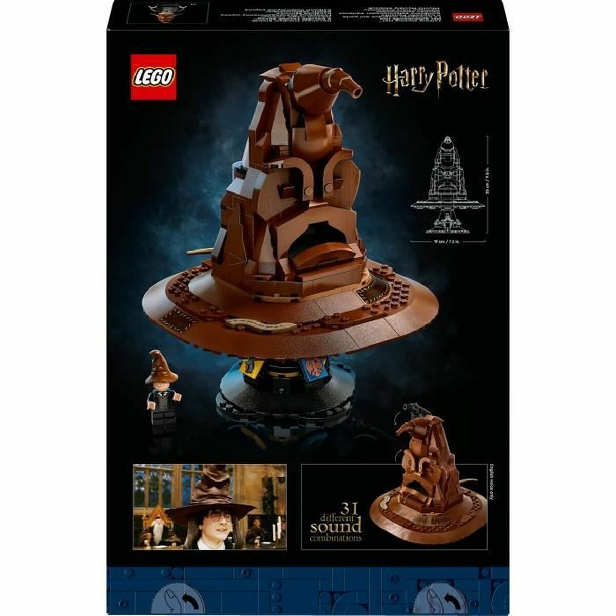 Statybos rinkinys Lego Harry Potter 76429 The Sorting Hat that Talks Spalvotas