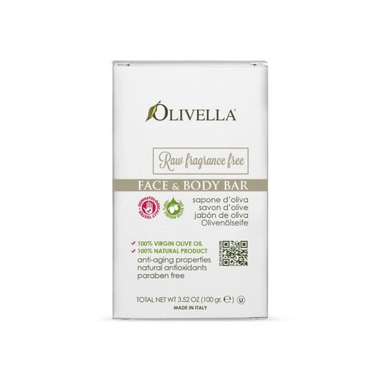 Olivella Raw Fragrance be kvapis muilas veidui ir kūnui 100g