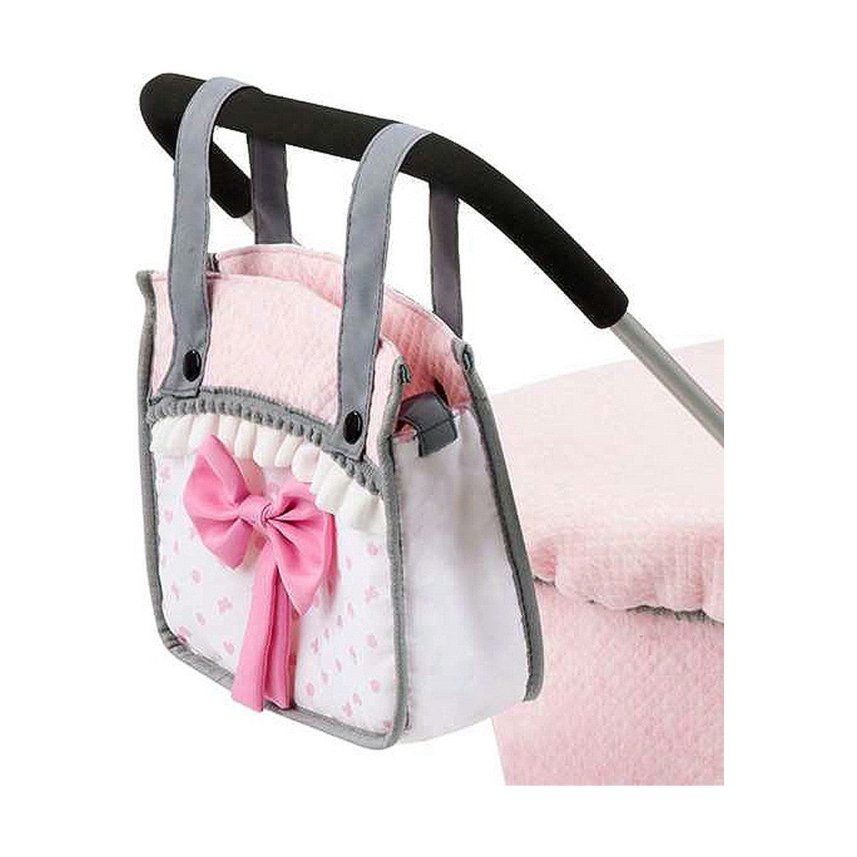 Lėlių vežimėlis Reig Dolls Pram Rožinė 64 cm