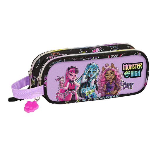 Dvigubas penalas Monster High Creep Juoda 21 x 8 x 6 cm