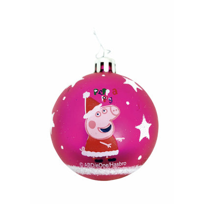 Eglutės rutuliukas Peppa Pig Cosy corner Fuksija 6 vnt. Plastmasinis (Ø 8 cm)